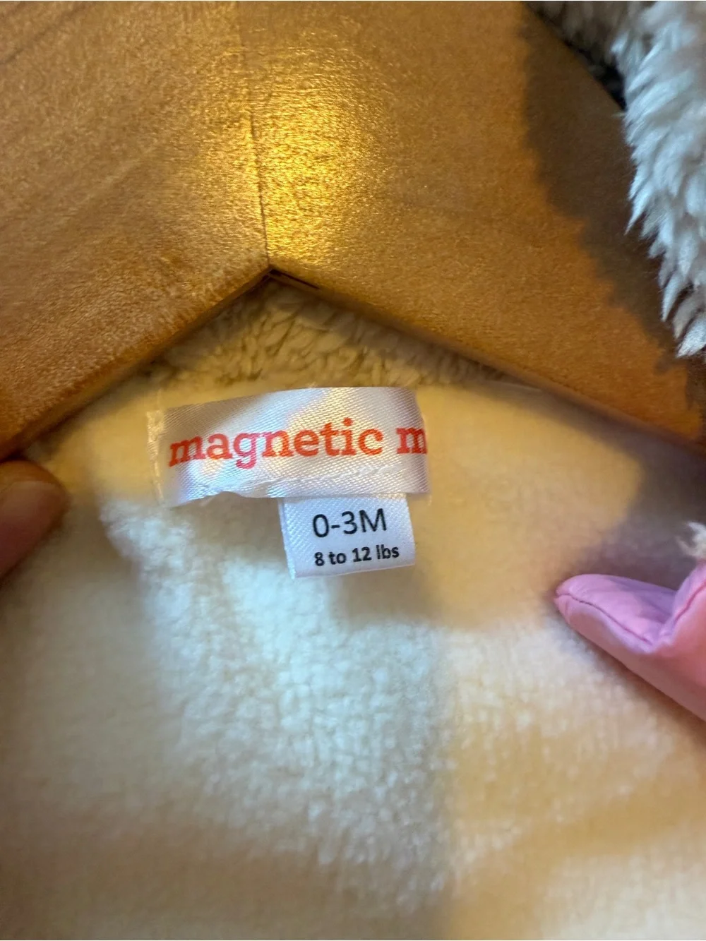 New Pink and Lavender Baby All-in-One Puffer Snowsuit with Hood